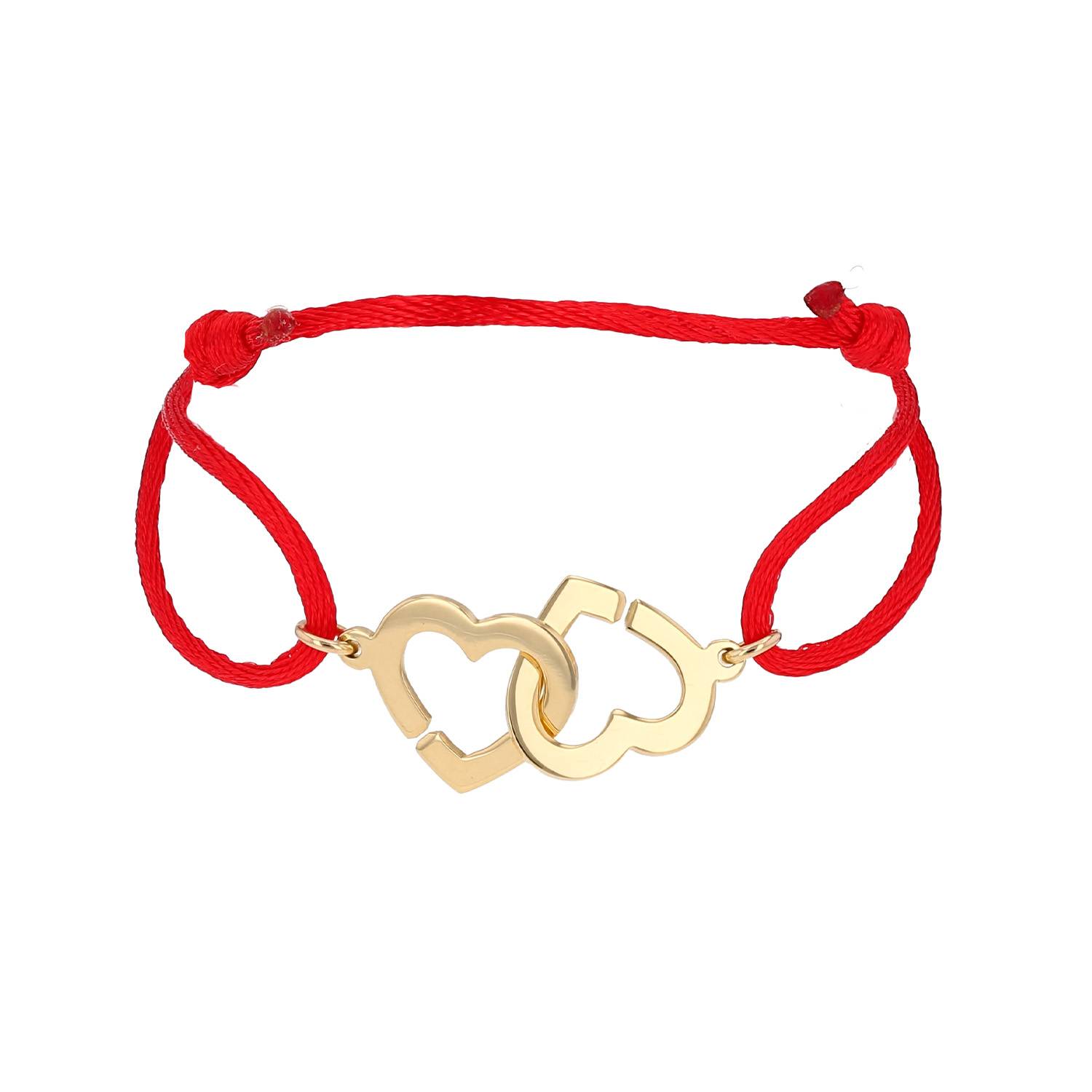 Brazalete Dinh Van Double coeurs R13 de oro amarillo