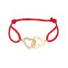 Bracciale Dinh Van Double coeurs R13 in oro giallo - 00pp thumbnail