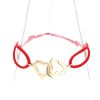 Bracciale Dinh Van Double coeurs R13 in oro giallo - 360 thumbnail