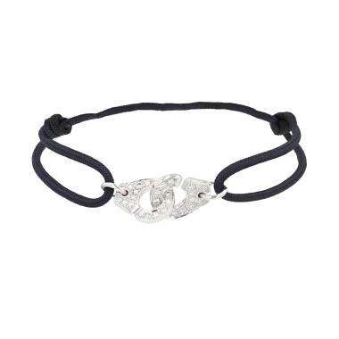 Bracciale Dinh Van Menottes R10 in oro bianco e diamanti