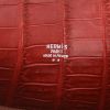 Bolso de mano Hermès  Kelly Sport en cocodrilo niloticus color frambuesa - Detail D2 thumbnail