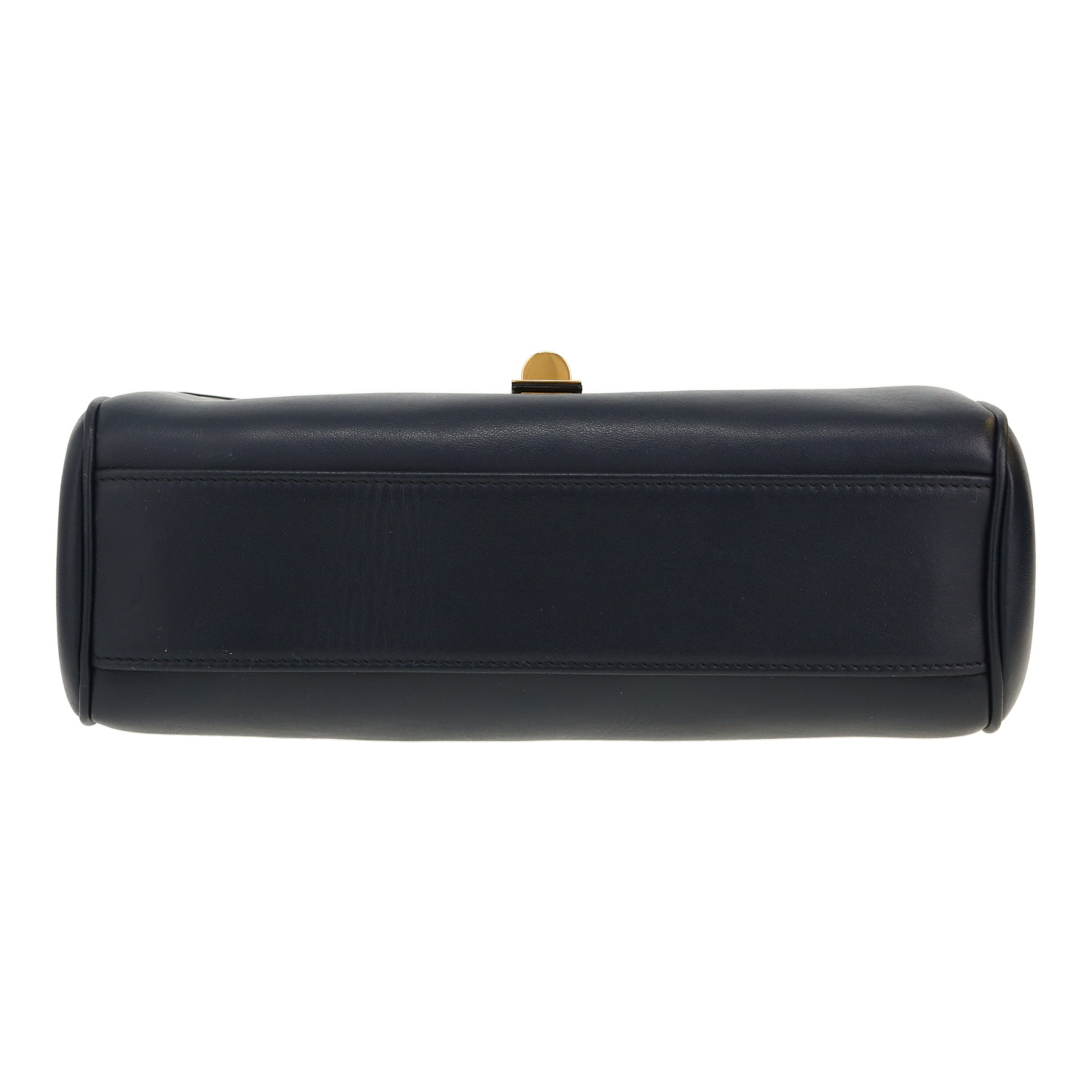 Sac bandoulière Celine  Soft Teen en cuir bleu-marine - Detail D1