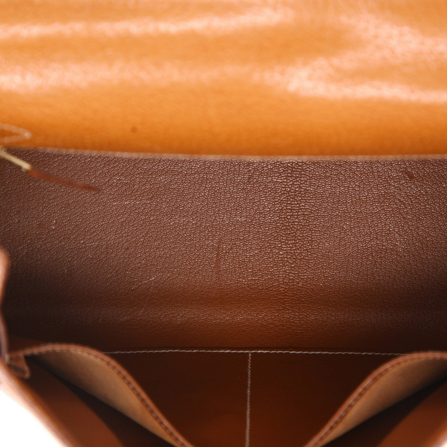 Sac à main Hermès  Kelly 28 cm en cuir de Pecari gold - Detail D3