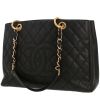 Borsa Chanel  Shopping GST in pelle martellata e trapuntata nera - 00pp thumbnail