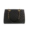 Borsa Chanel  Shopping GST in pelle martellata e trapuntata nera - Detail D4 thumbnail