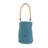 Borsa Hermès  Mangeoire in pelle togo blu - Detail D4 thumbnail