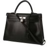 Hermès  Kelly 35 cm handbag  in black box leather - 00pp thumbnail