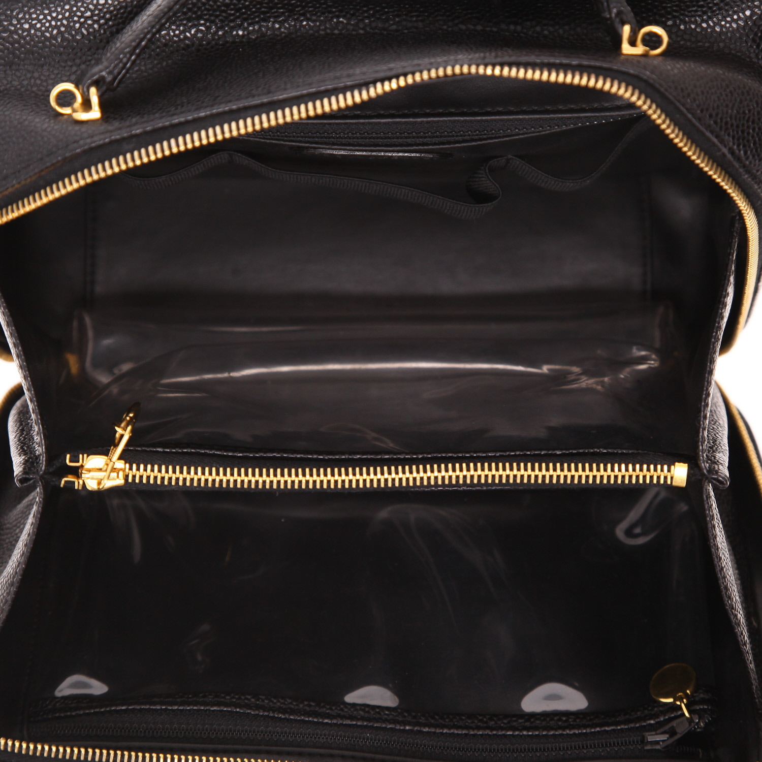 Beauty Chanel  Vanity in pelle martellata nera - Detail D3