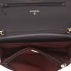 Chanel  Wallet on Chain shoulder bag  in black chevron quilted leather - Detail D3 thumbnail