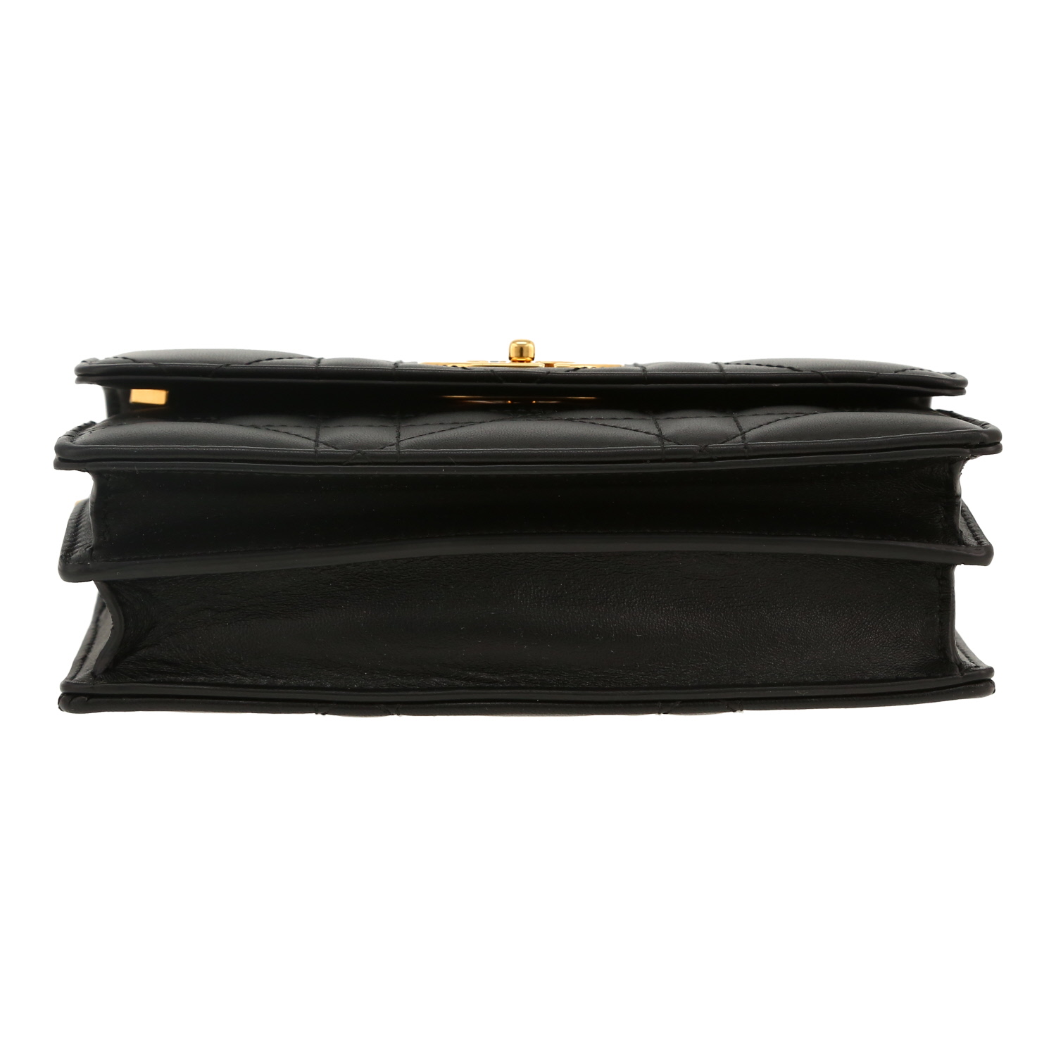 Dior  Miss Caro mini  shoulder bag  in black leather - Detail D1