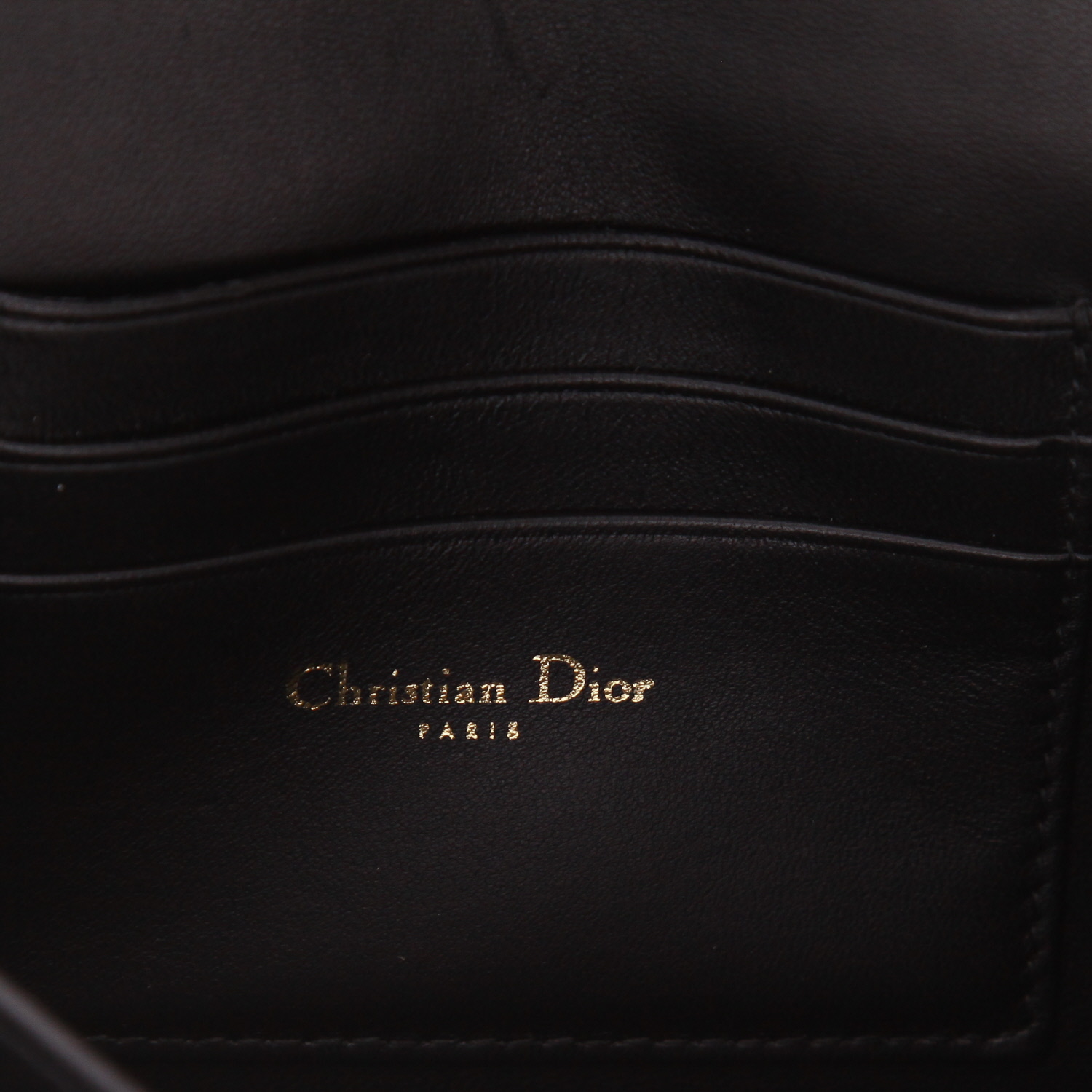 Dior  Miss Caro mini  shoulder bag  in black leather - Detail D2
