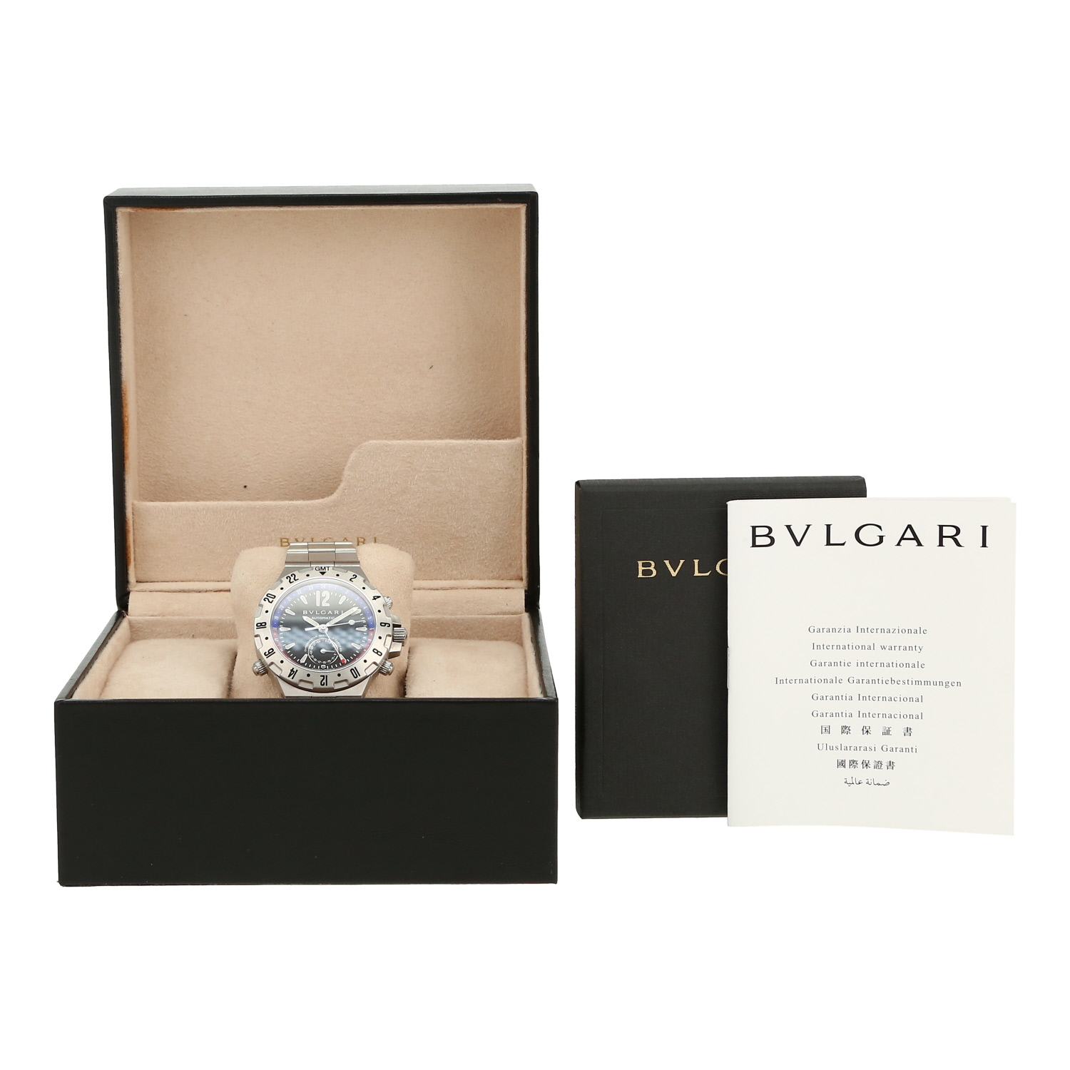 Orologio Bulgari Diagono-Professional Gmt in acciaio Ref: Bulgari - GMT40S  Circa 2010
