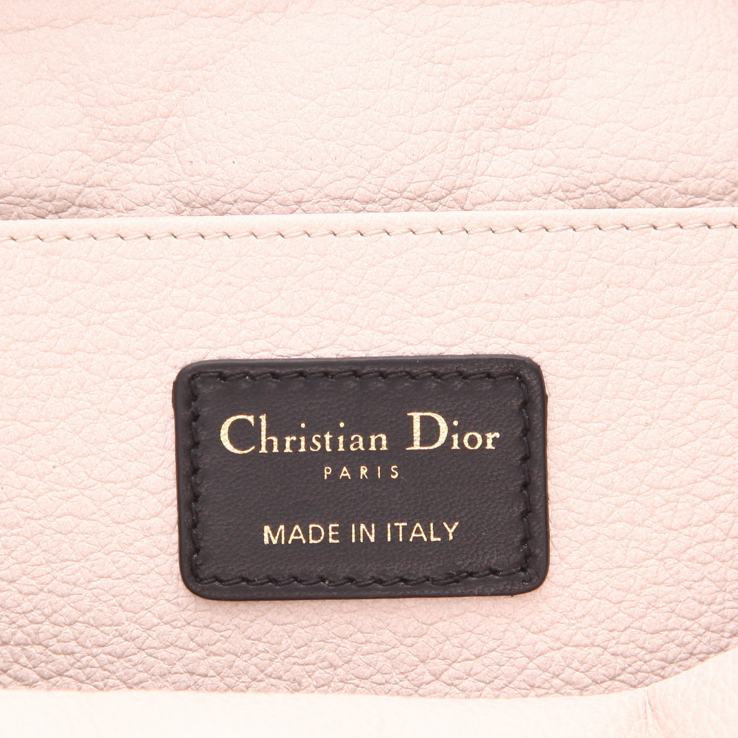 Pochette Dior in pelle cannage nera - Detail D2