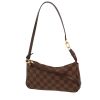 Borsa/pochette Louis Vuitton   in tela a scacchi ebana e pelle marrone - 00pp thumbnail