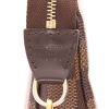 Louis Vuitton   handbag/clutch  in ebene damier canvas  and brown leather - Detail D2 thumbnail