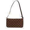 Louis Vuitton   handbag/clutch  in ebene damier canvas  and brown leather - Detail D4 thumbnail