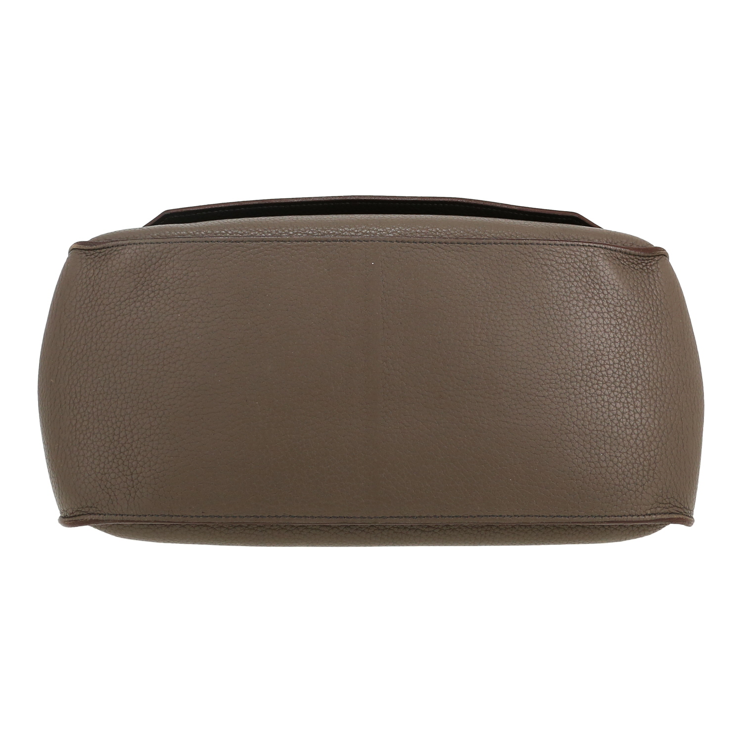 Hermès Jypsiere 34 cm shoulder bag in etoupe togo leather - Detail D1
