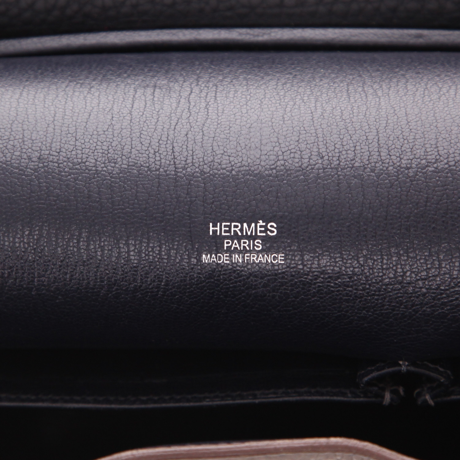 Hermès Jypsiere 34 cm shoulder bag in etoupe togo leather - Detail D2