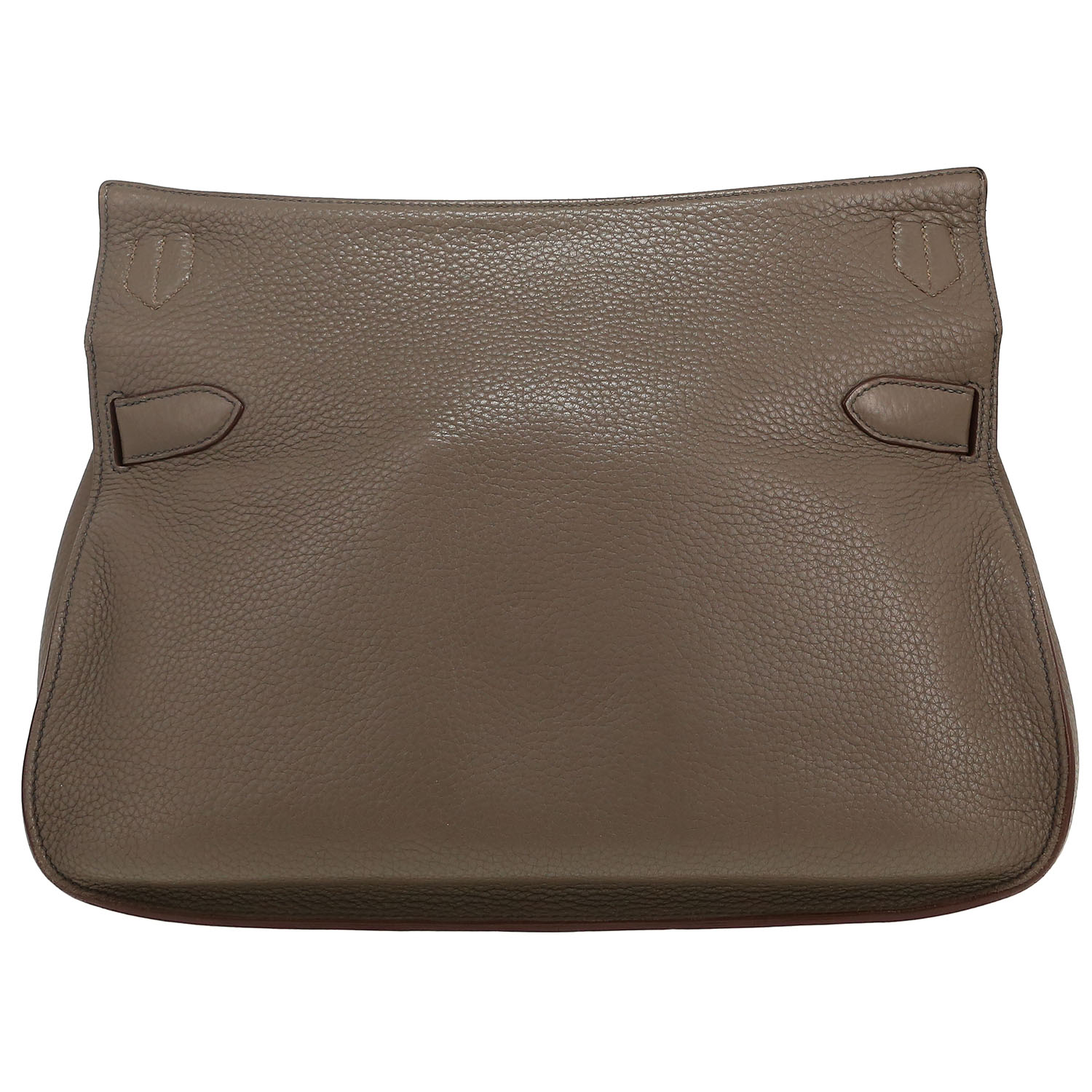 Sac bandoulière Hermès Jypsiere 34 cm en cuir togo étoupe - Detail D4