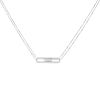 Messika Move necklace in white gold and diamonds - 00pp thumbnail