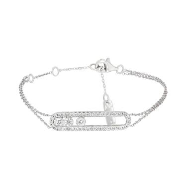 Messika Move bracelet in white gold and diamonds