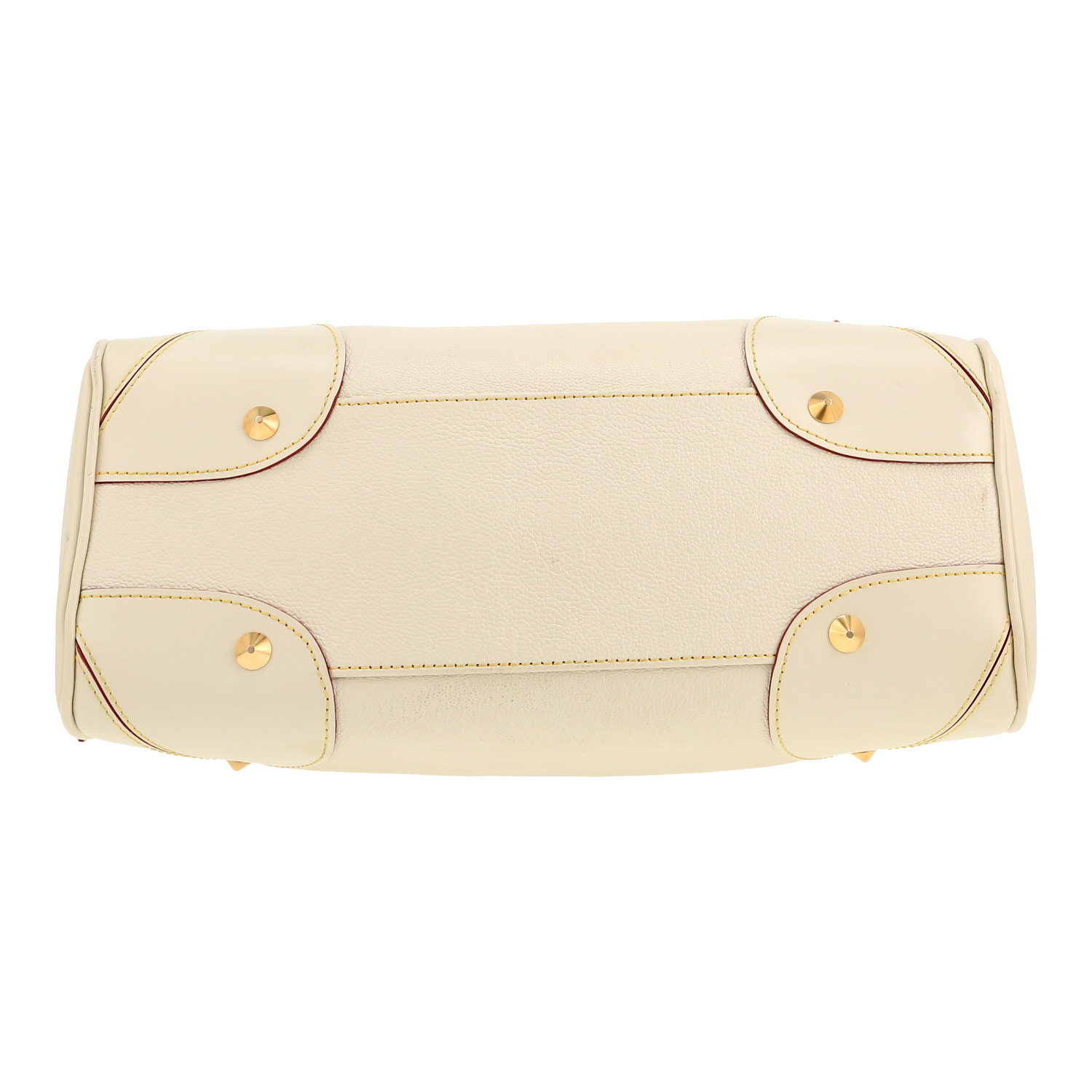 Borsa Louis Vuitton  Suhali Majesty in pelle bianca - Detail D1