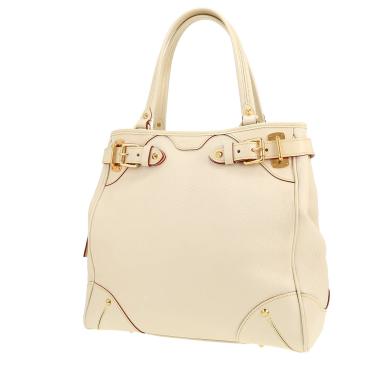 Sac à main Louis Vuitton  Suhali Majesty en cuir blanc