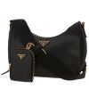 Prada  Re-Edition 2005 shoulder bag  in black leather saffiano - 00pp thumbnail