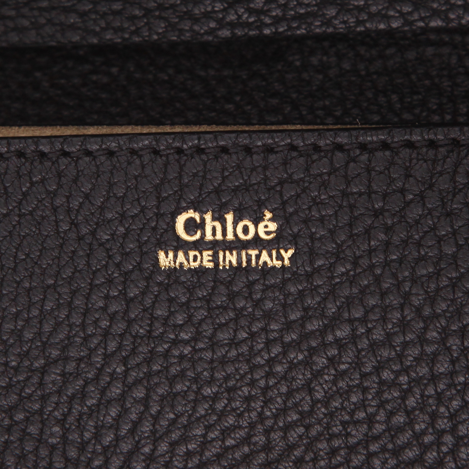 Bolso Chloé  Drew en cuero negro - Detail D2