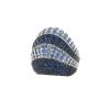 De Grisogono Ventaglio ring in white gold and sapphires - 00pp thumbnail