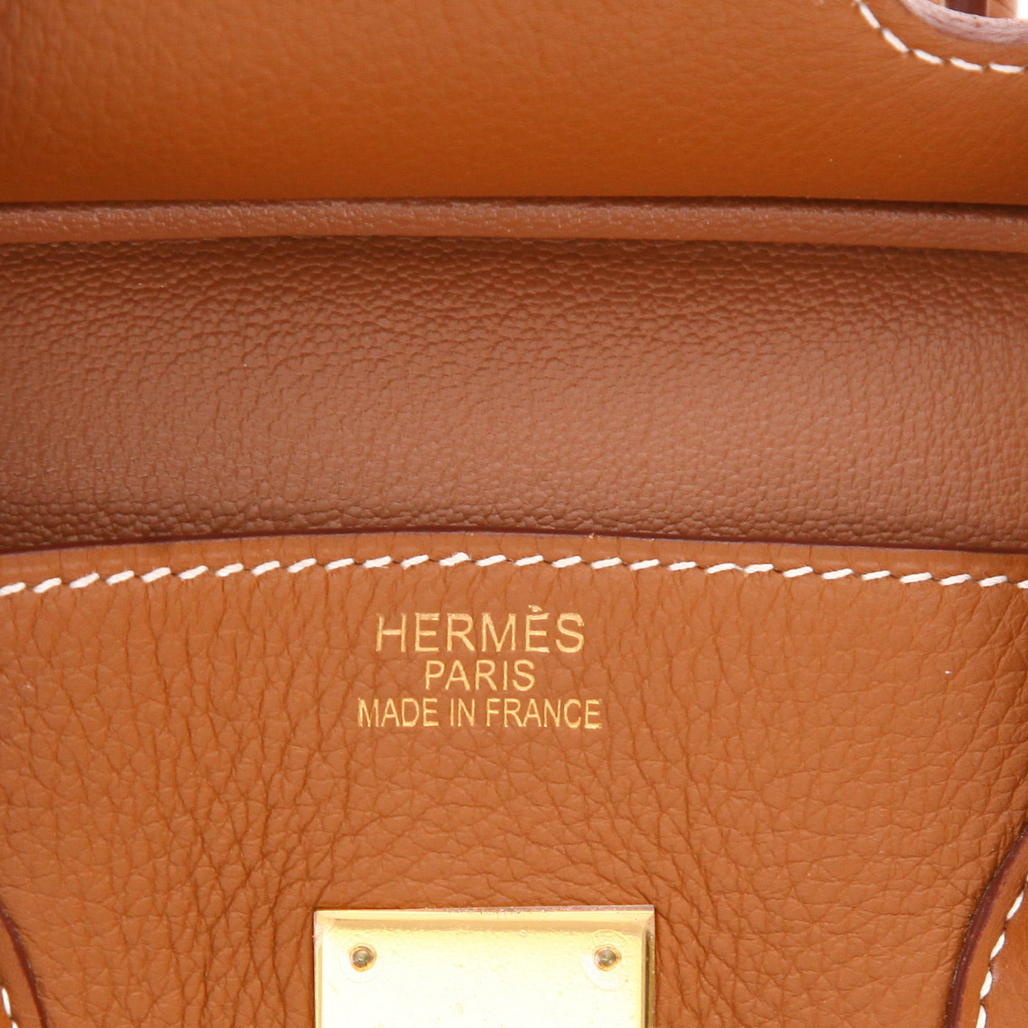 Sac à main Hermès  Birkin 35 cm en cuir togo gold - Detail D2