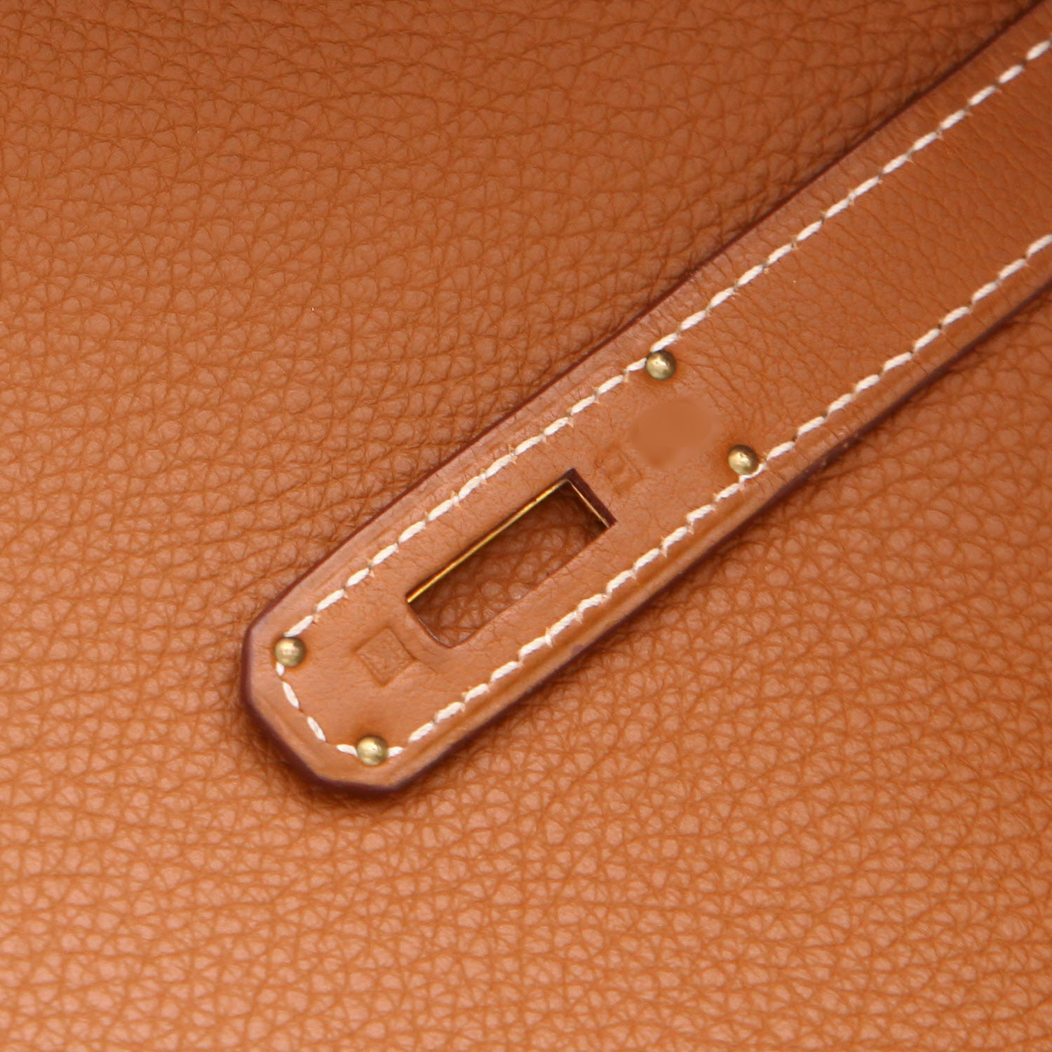 Hermès  Birkin 35 cm handbag  in gold togo leather - Detail D3