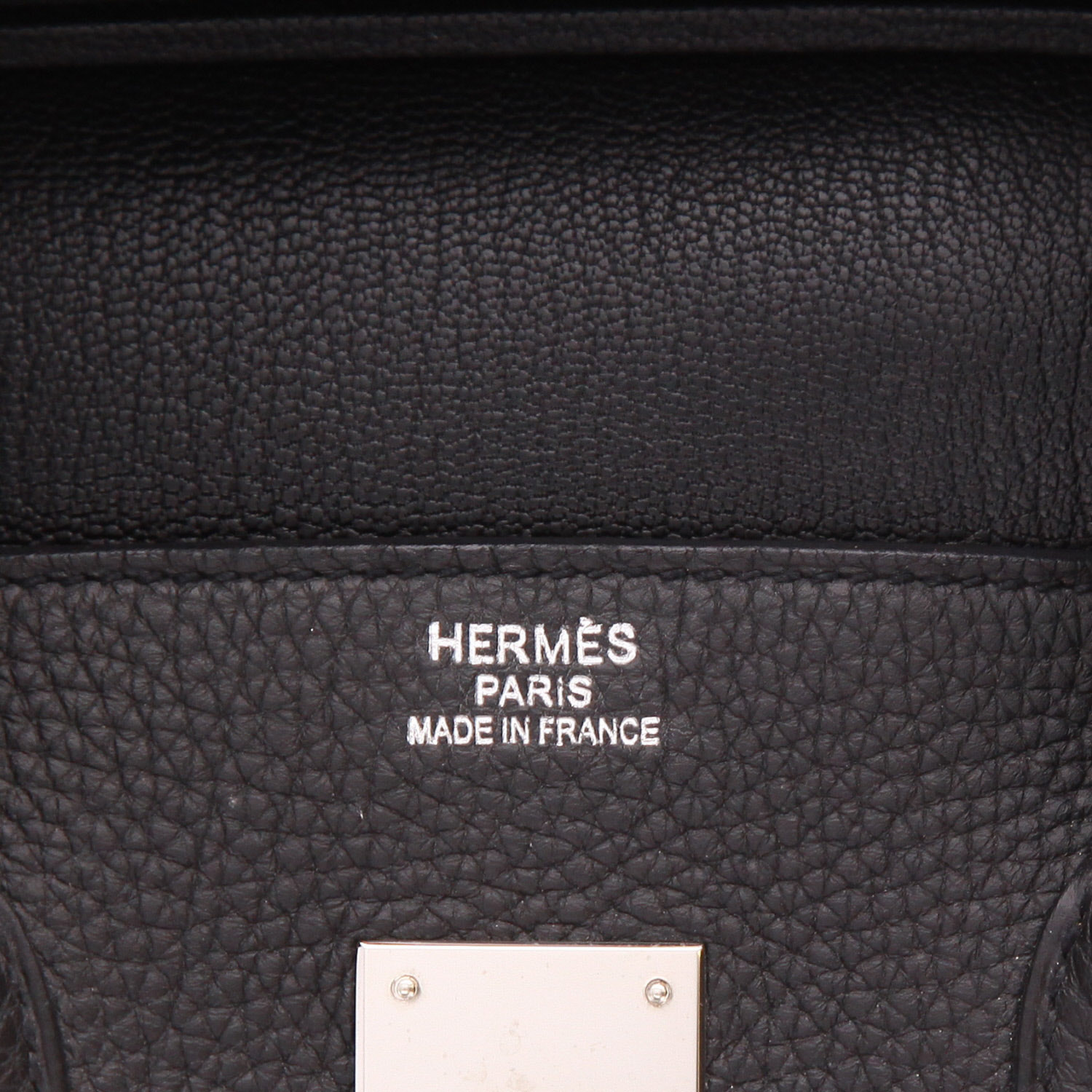 Hermès  Birkin 35 cm handbag  in black togo leather - Detail D4