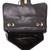 Chanel  Timeless Jumbo handbag  in black quilted grained leather - Detail D3 thumbnail