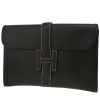 Hermès  Jige pouch  in black Ardenne leather - 00pp thumbnail