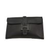 Hermès  Jige pouch  in black Ardenne leather - 360 thumbnail