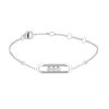 Messika Baby Move bracelet in white gold and diamonds - 00pp thumbnail