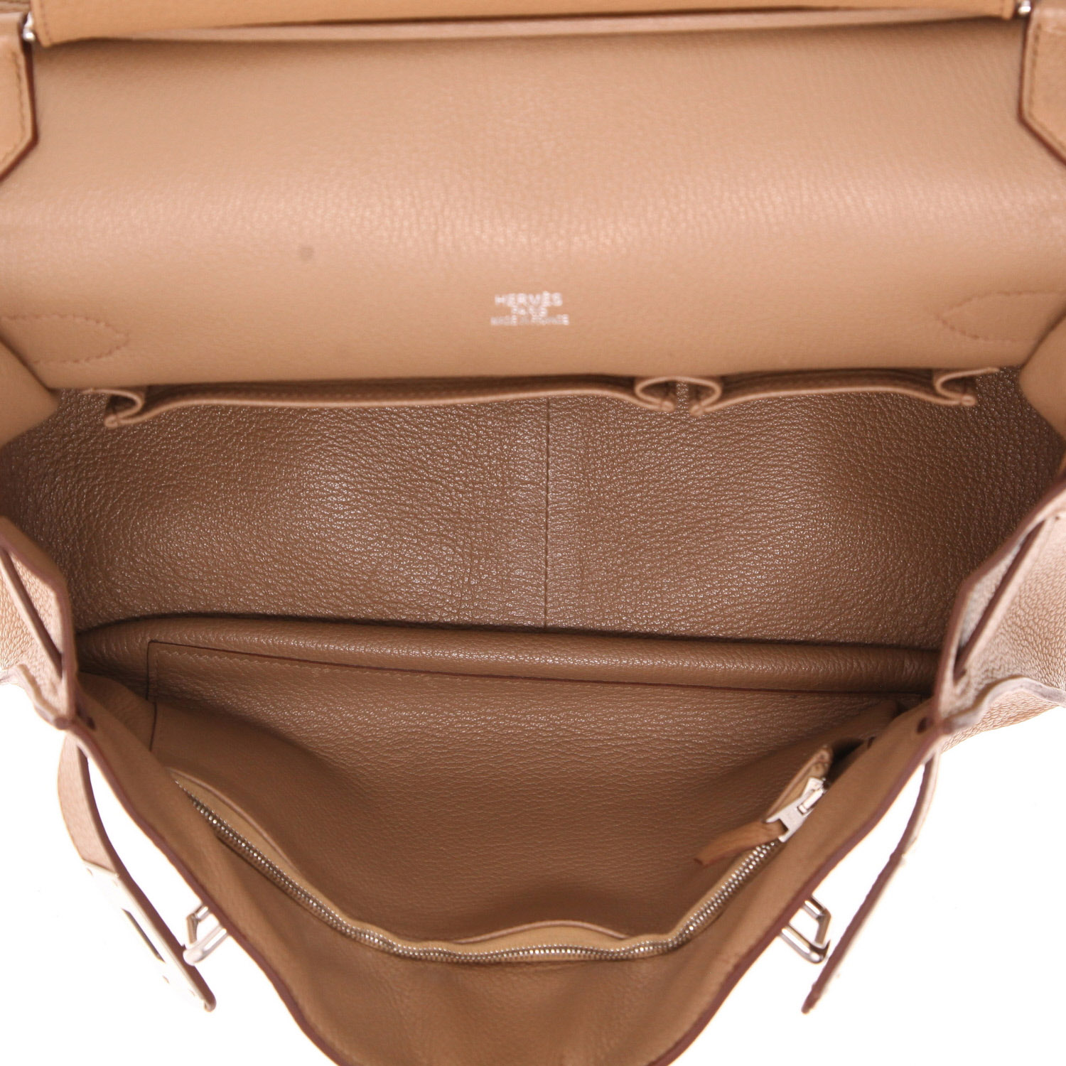 Borsa a tracolla Hermès  Jypsiere 34 cm in pelle togo Biscuit - Detail D3