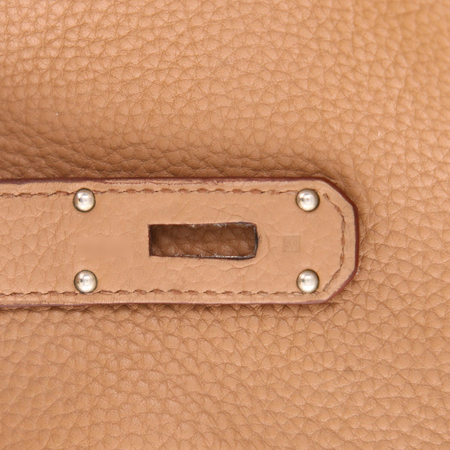 Hermès  Jypsiere 34 cm shoulder bag  in Biscuit togo leather - Detail D4