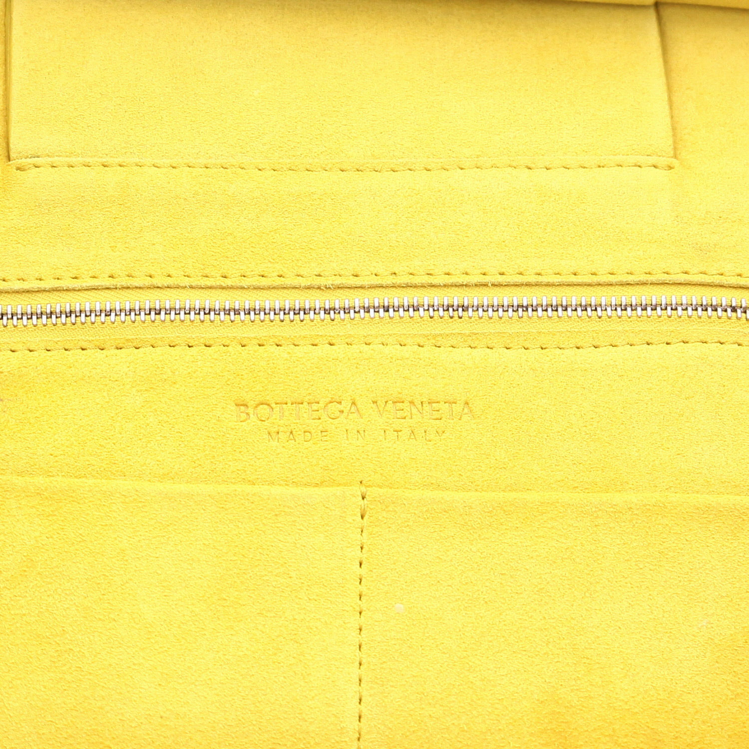 Borsa Bottega Veneta  Arco in pelle intrecciata gialla - Detail D2