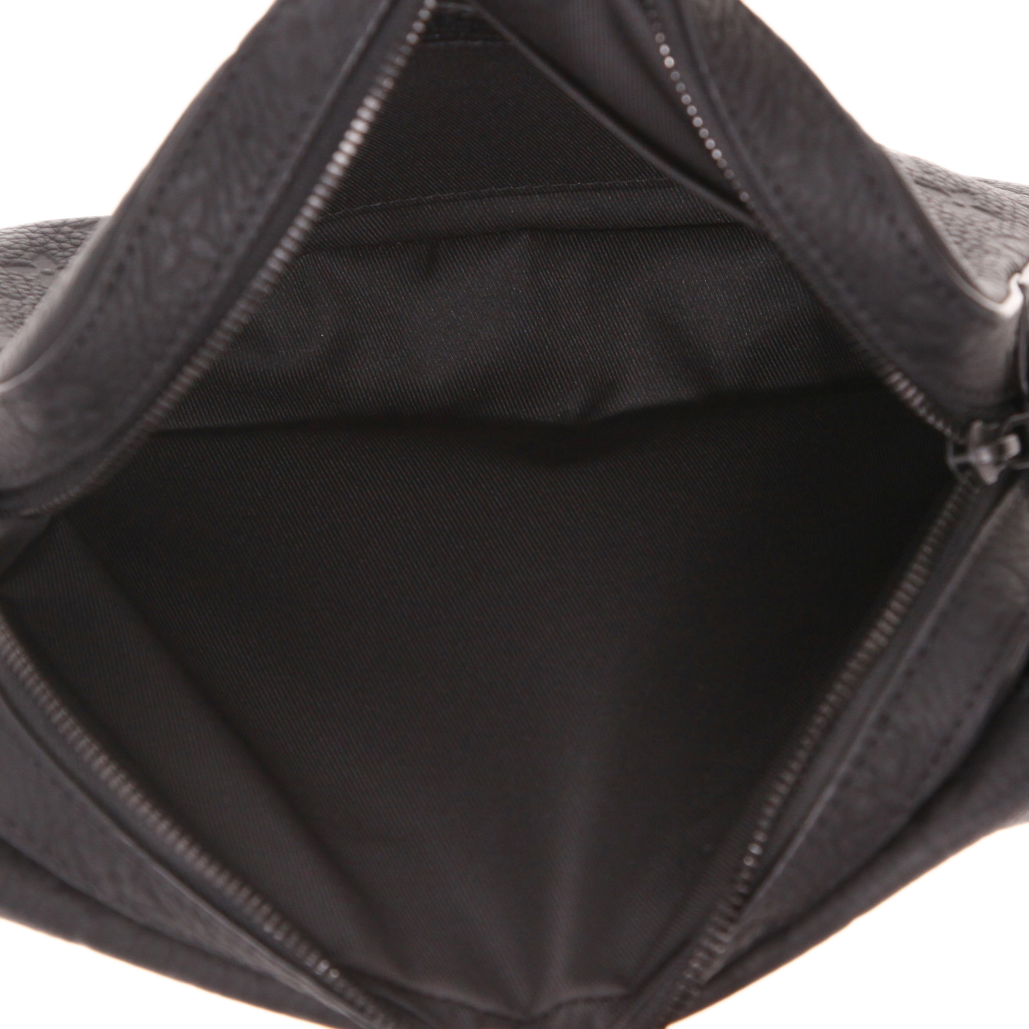 Sac bandoulière Louis Vuitton  Messenger en cuir monogram empreinte noir - Detail D3