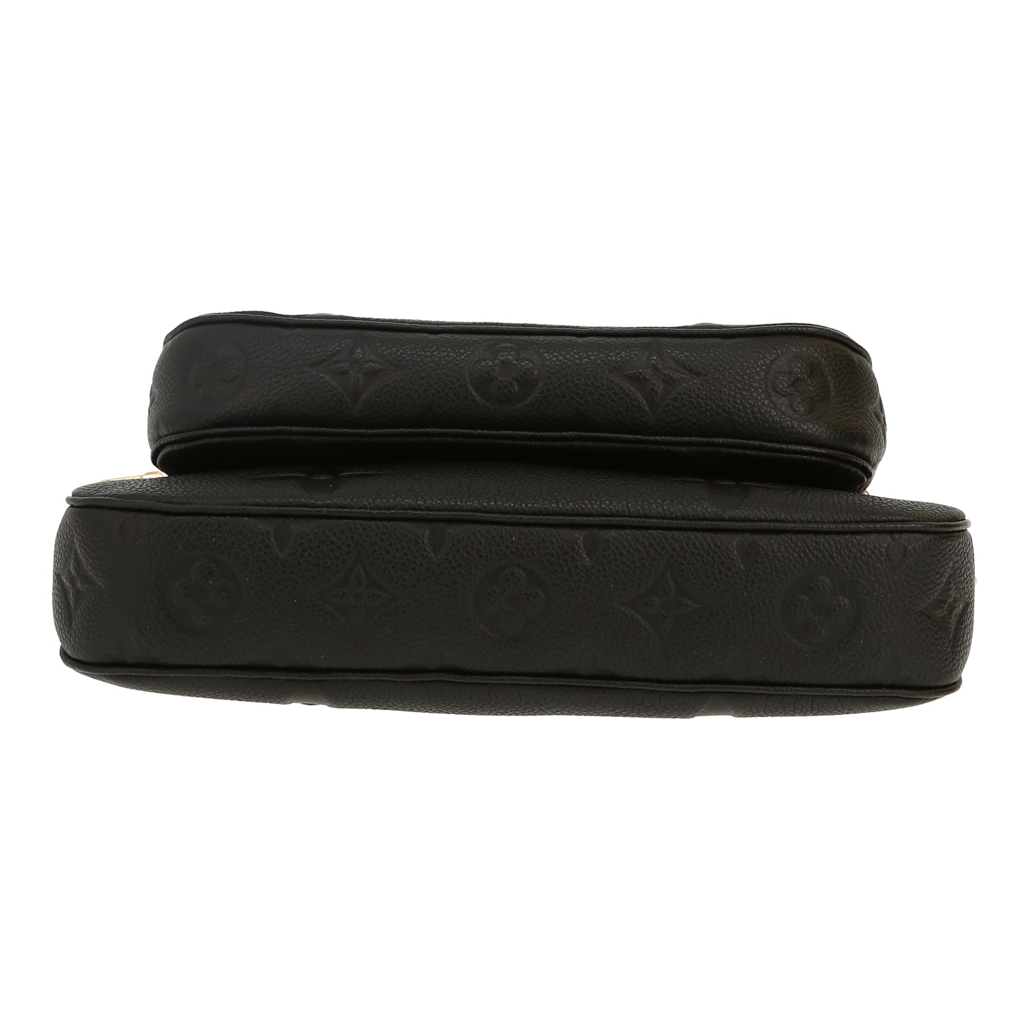 Sac bandoulière Louis Vuitton  Multi-Pochette en cuir monogram empreinte noir - Detail D1