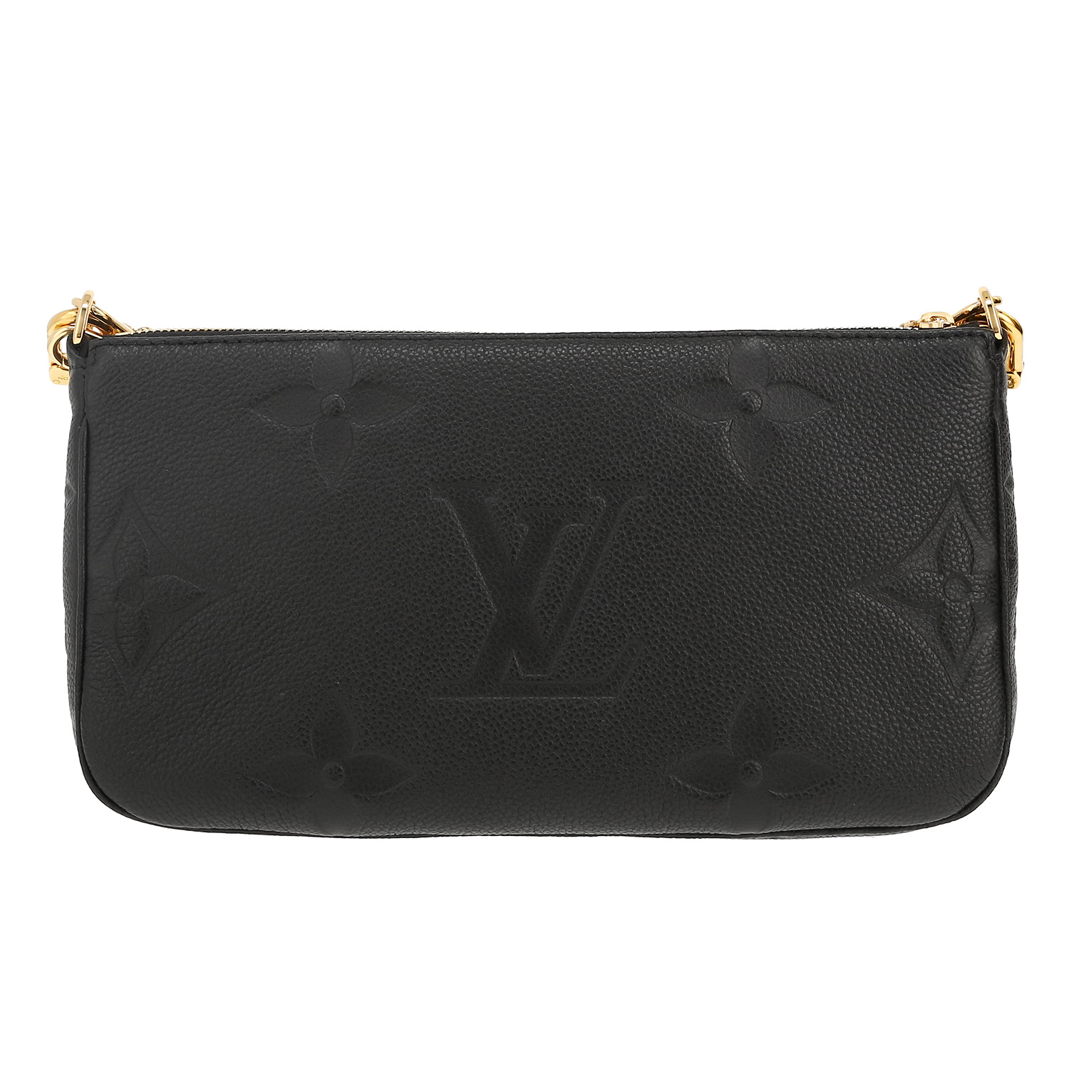 Borsa a tracolla Louis Vuitton  Multi-Pochette in pelle monogram con stampa nera - Detail D4