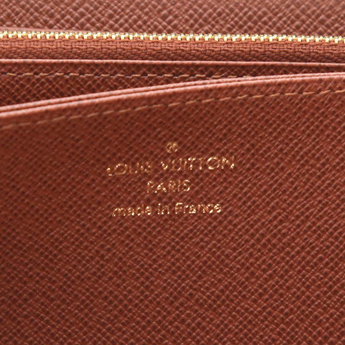 Louis Vuitton  Zippy wallet  in brown monogram canvas - Detail D2