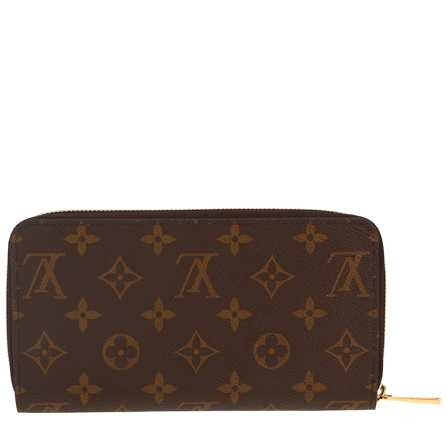 Portefeuille Louis Vuitton  Zippy en toile monogram enduite marron - Detail D4