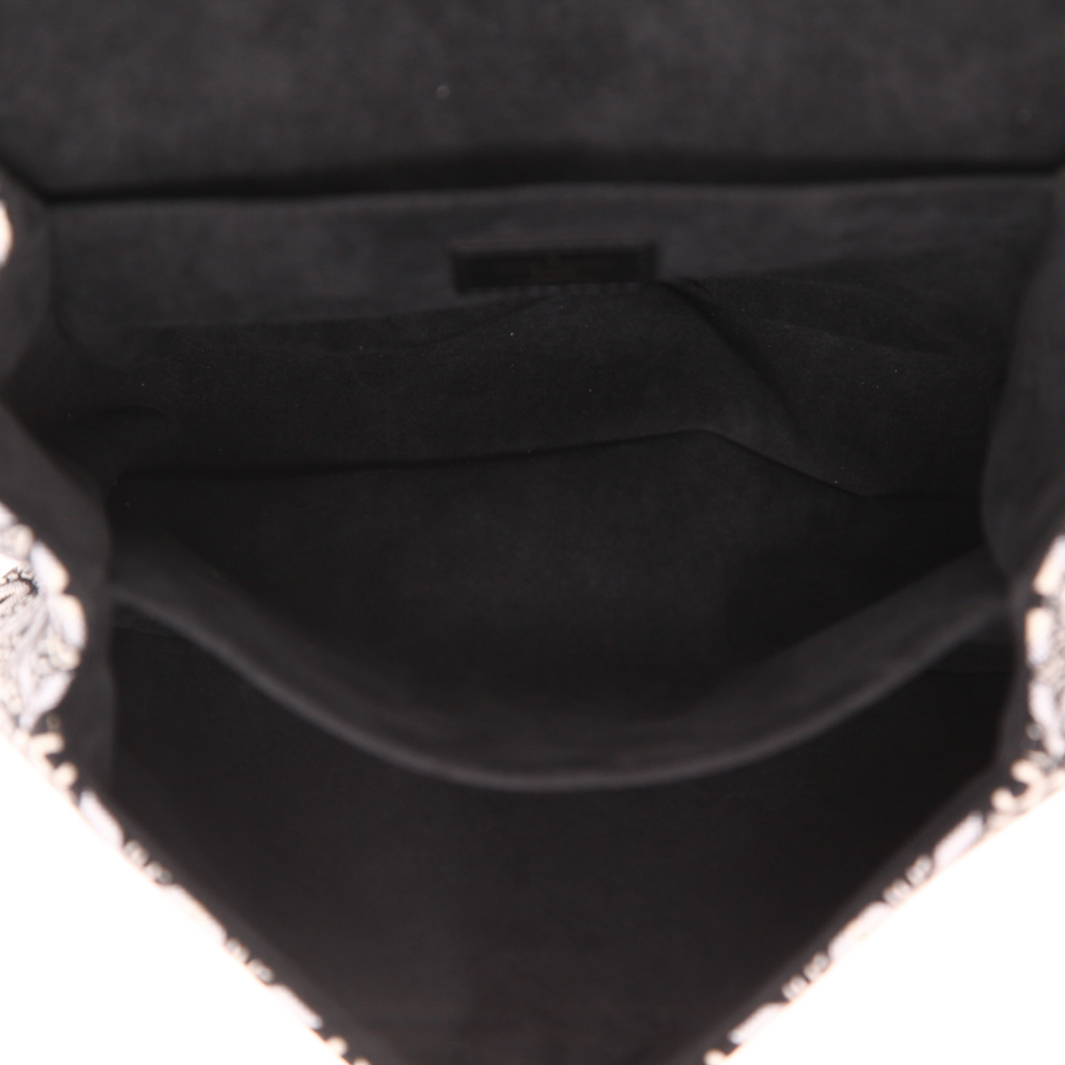 Sac bandoulière Louis Vuitton  Metis en toile monogram noire et blanche et cuir noir - Detail D3