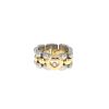 Articulated Chopard Happy Diamonds ring in yellow gold, stainless steel and diamond - 360 thumbnail