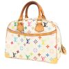 Borsa Louis Vuitton  Trouville in tela monogram bianca e multicolore e pelle naturale - 00pp thumbnail