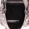 Balenciaga  Cagole large model  handbag  in silver leather - Detail D3 thumbnail