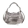 Balenciaga  Cagole large model  handbag  in silver leather - Detail D4 thumbnail